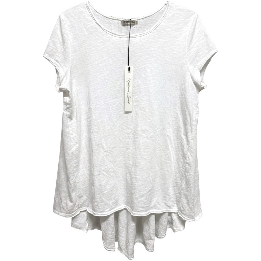 Mustard Seed High Low Babydoll Top‎ Women Size M White Minimalist Boho 
Casual